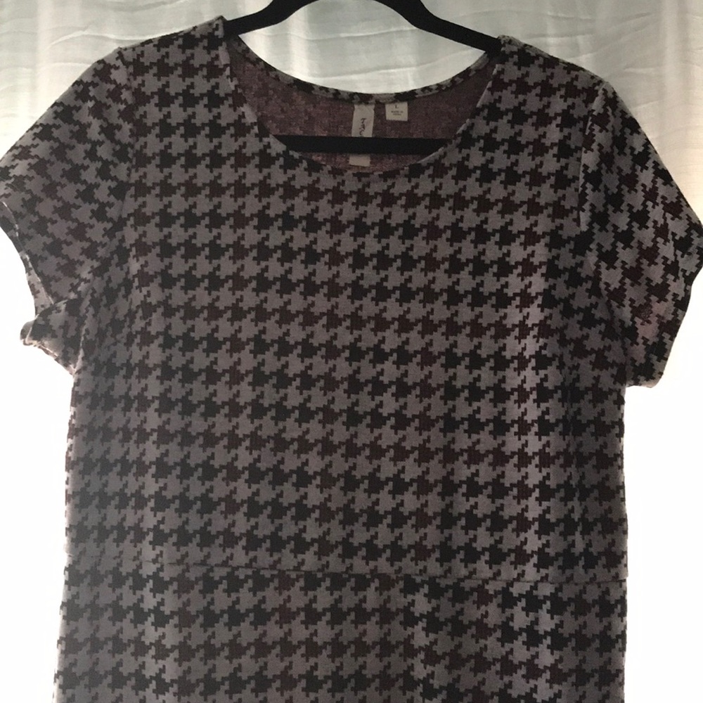 Houndstooth Sweater Dress